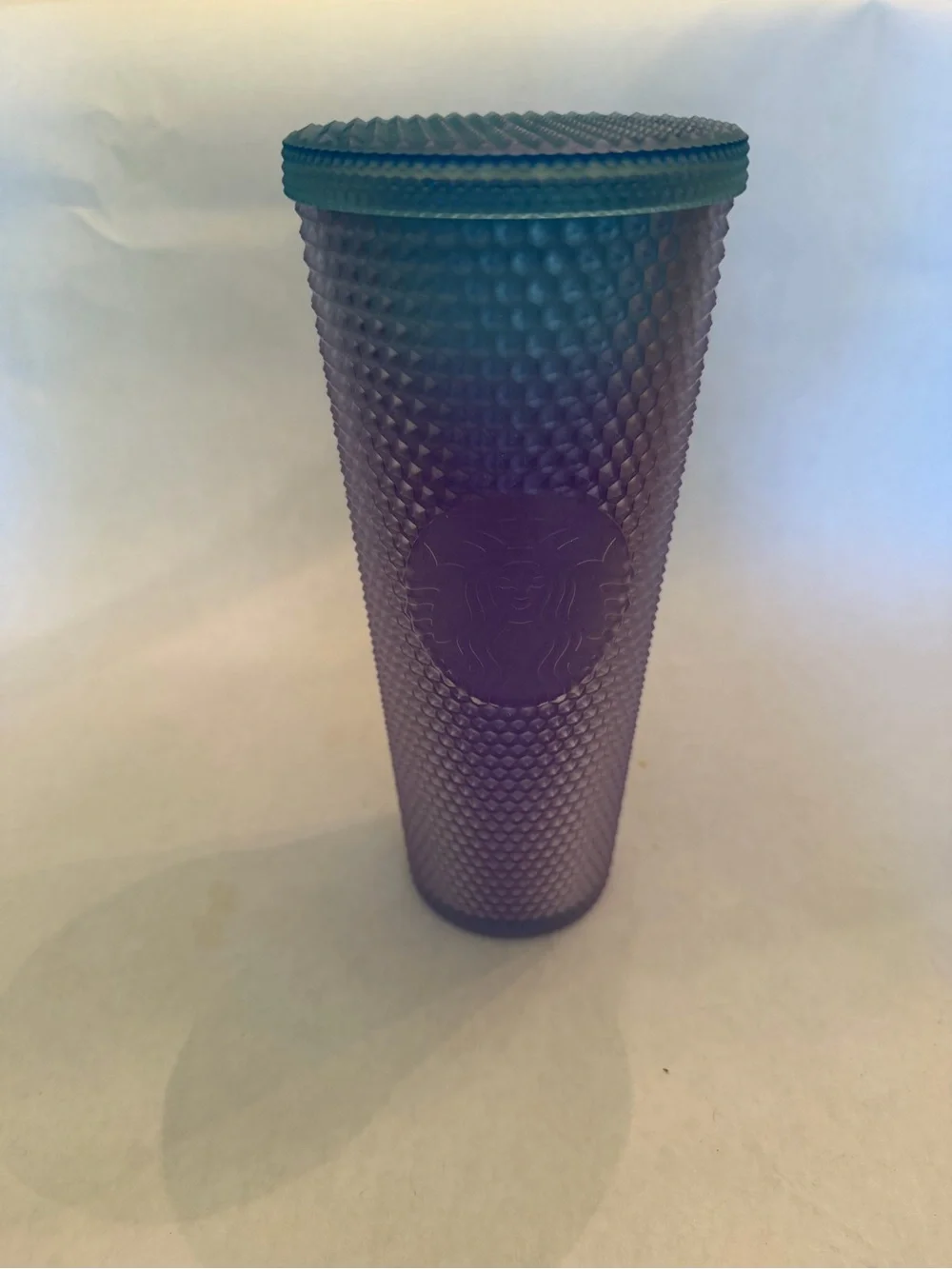Starbucks Iridescent Purple Studded Tumbler with Teal Lid